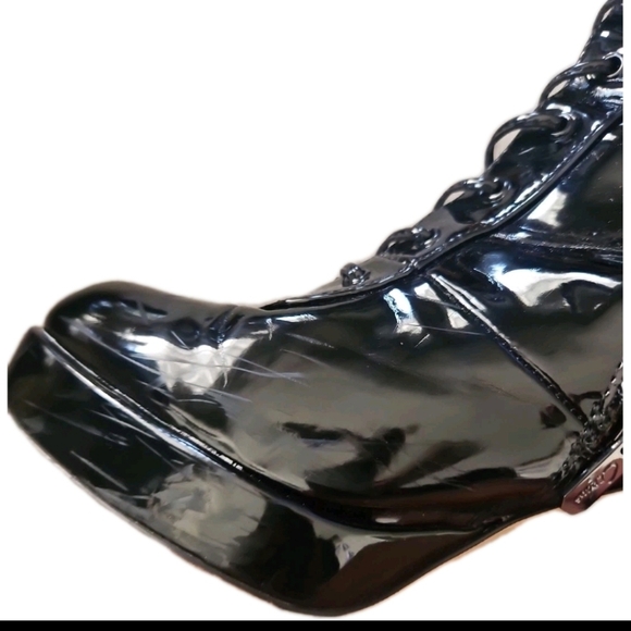 Sam Edelman Circus Womens Black Patent Leather Kia Gothic Punk Platform Boots 11 - Picture 16 of 16